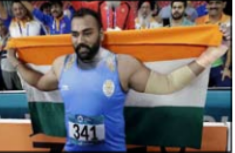 तजिंदरपाल सिंह ने गाेला फेंक में जीता स्वर्ण पदक